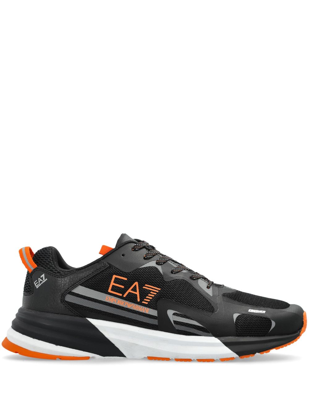 Ea7 Emporio Armani logo印花运动鞋 - 黑色