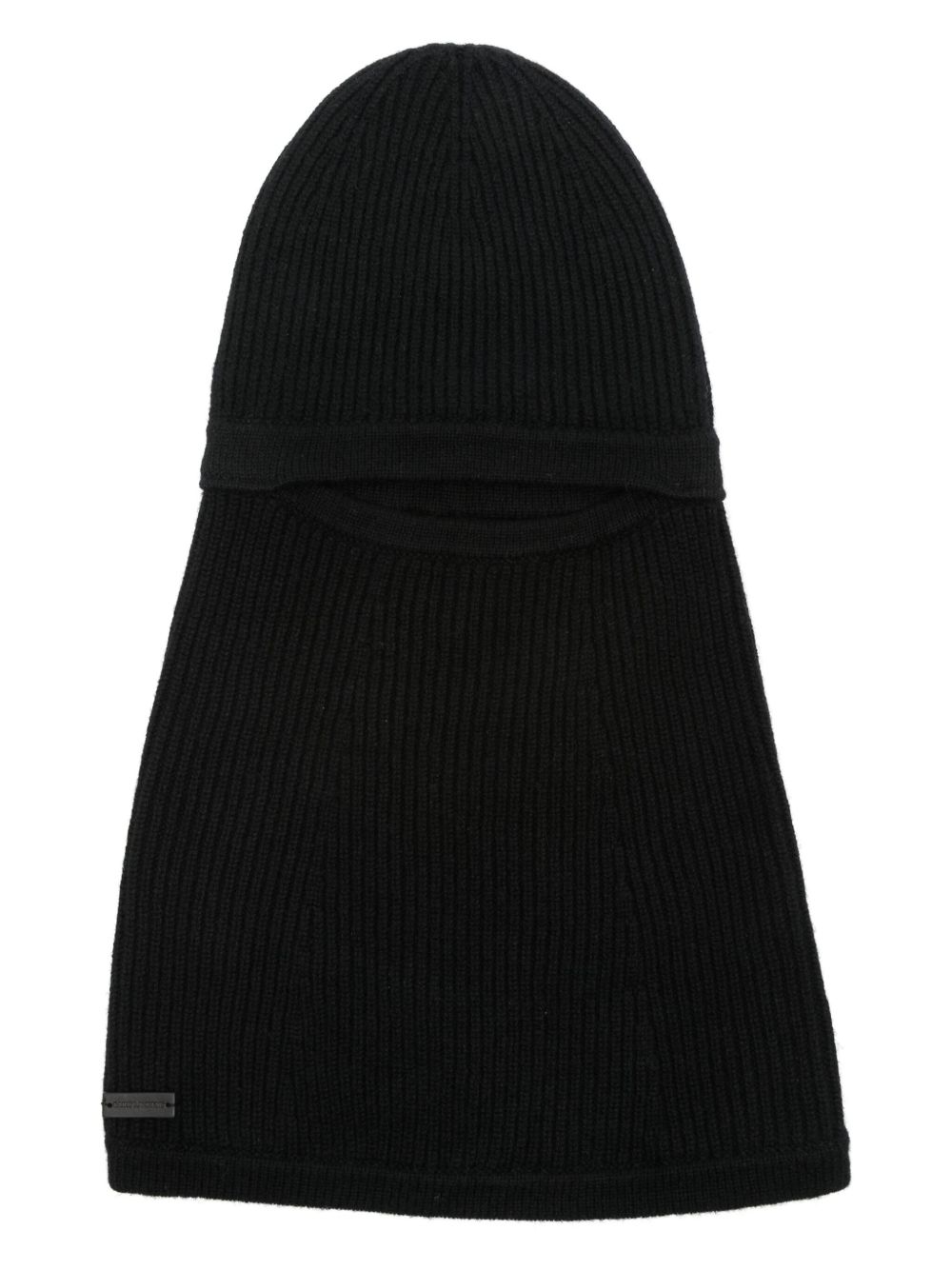 Saint Laurent logo吊牌巴拉克拉瓦帽 - 黑色
