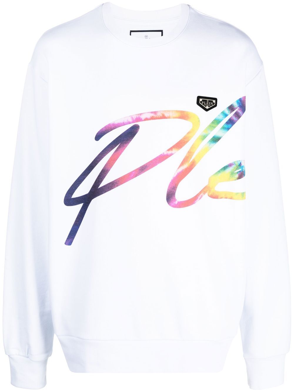 Philipp Plein Signature logo印花卫衣 - 白色