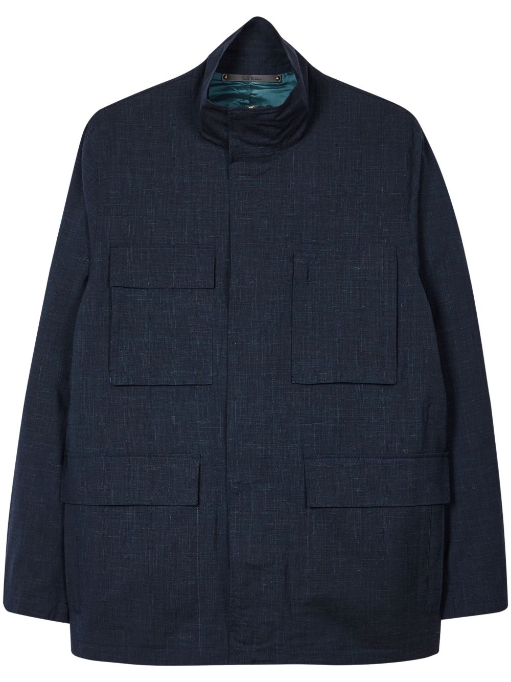 Paul Smith 高领多口袋夹克 - 蓝色