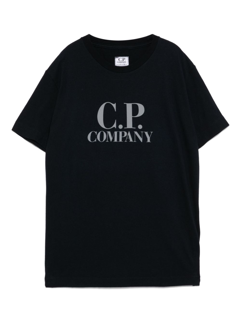 C.P. Company Kids logo印花T恤 - 蓝色