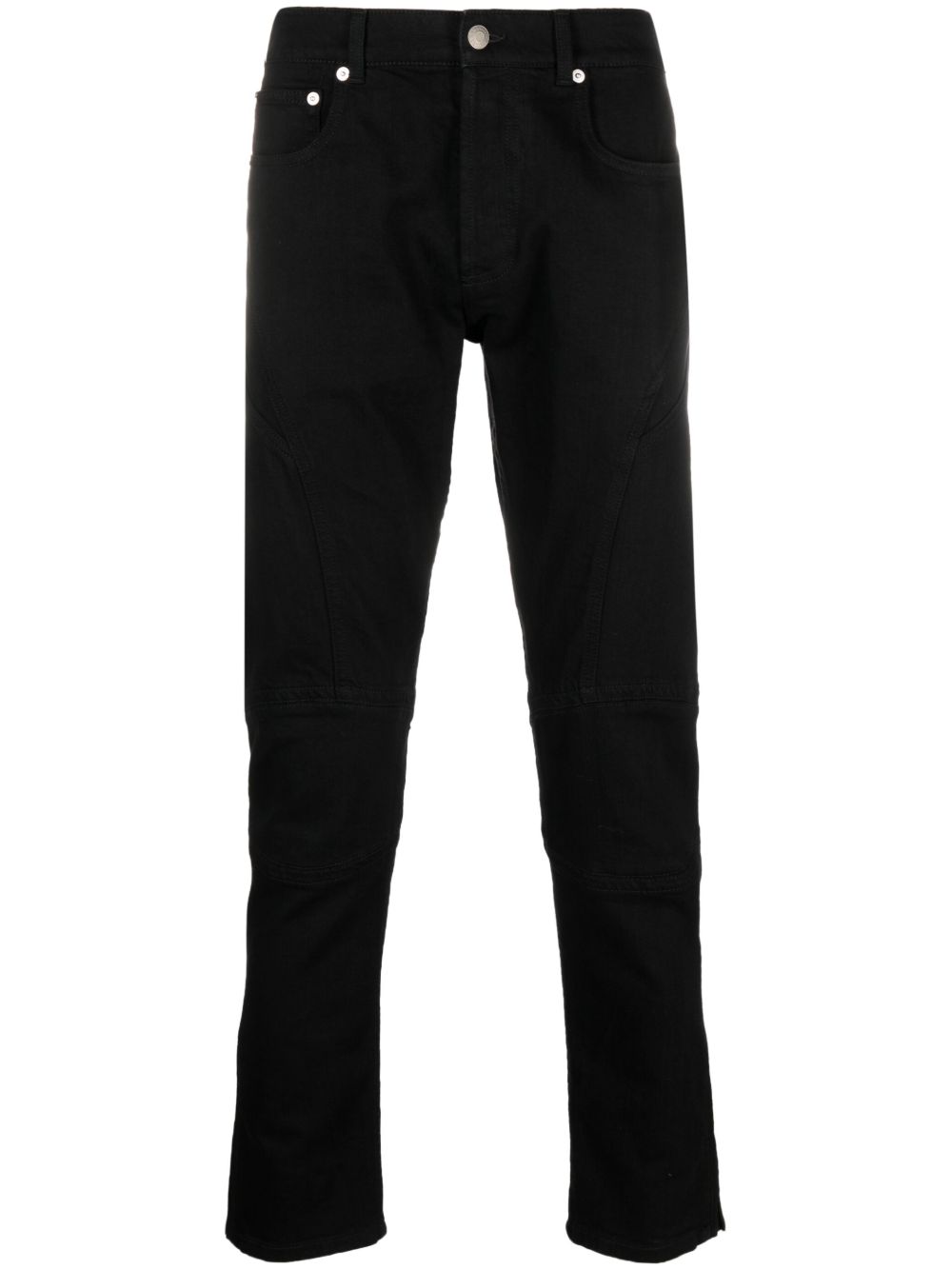 Alexander McQueen 中腰紧身牛仔裤 - 黑色