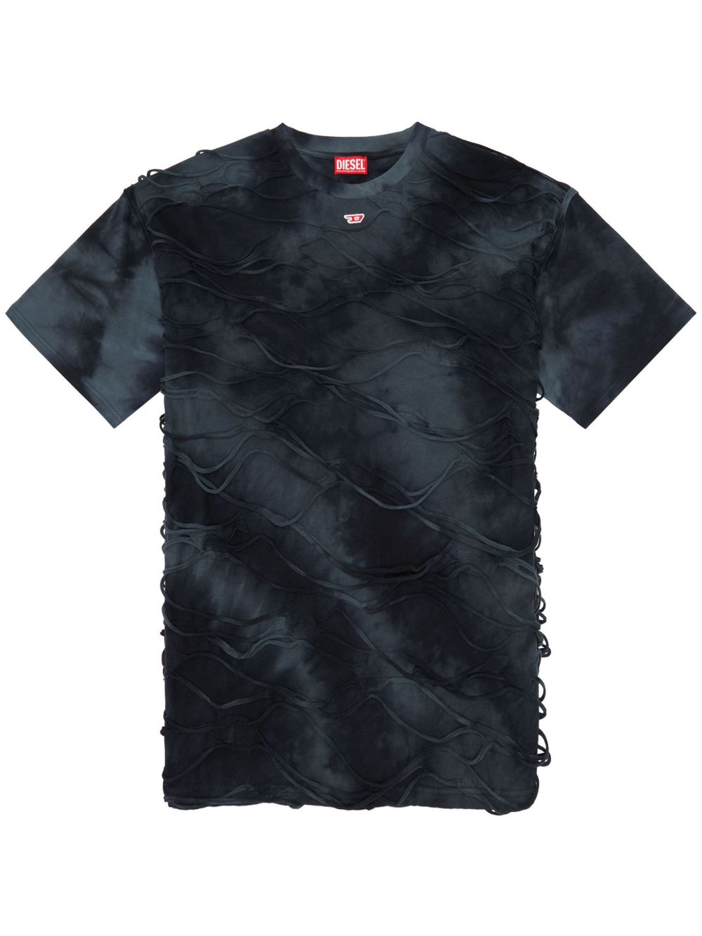 Diesel T-Boxket 纹理扎染T恤 - 蓝色