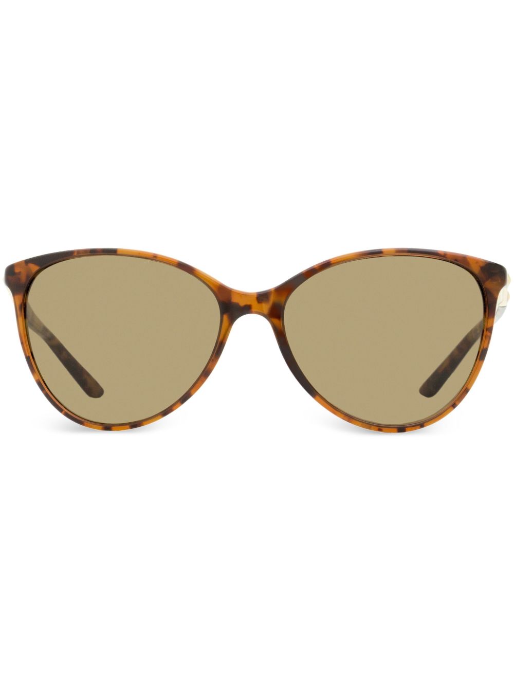 Versace Eyewear 超大猫眼框太阳眼镜 - 褐色