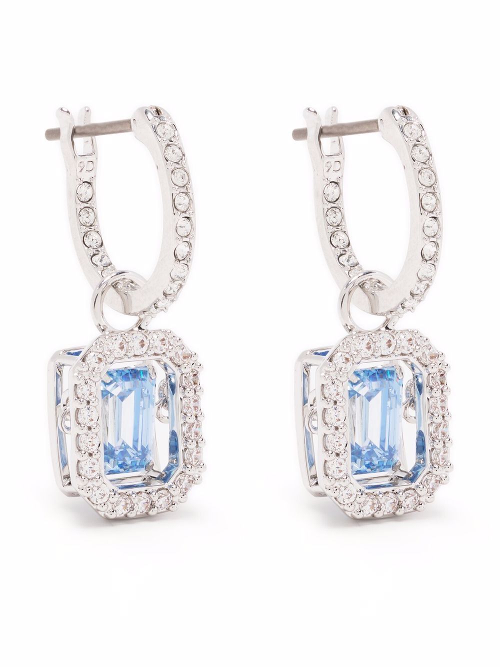 Swarovski Una 吊饰耳环 - 银色