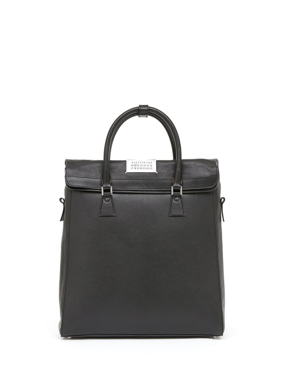 Maison Margiela 5AC 皮质双肩包 - 黑色