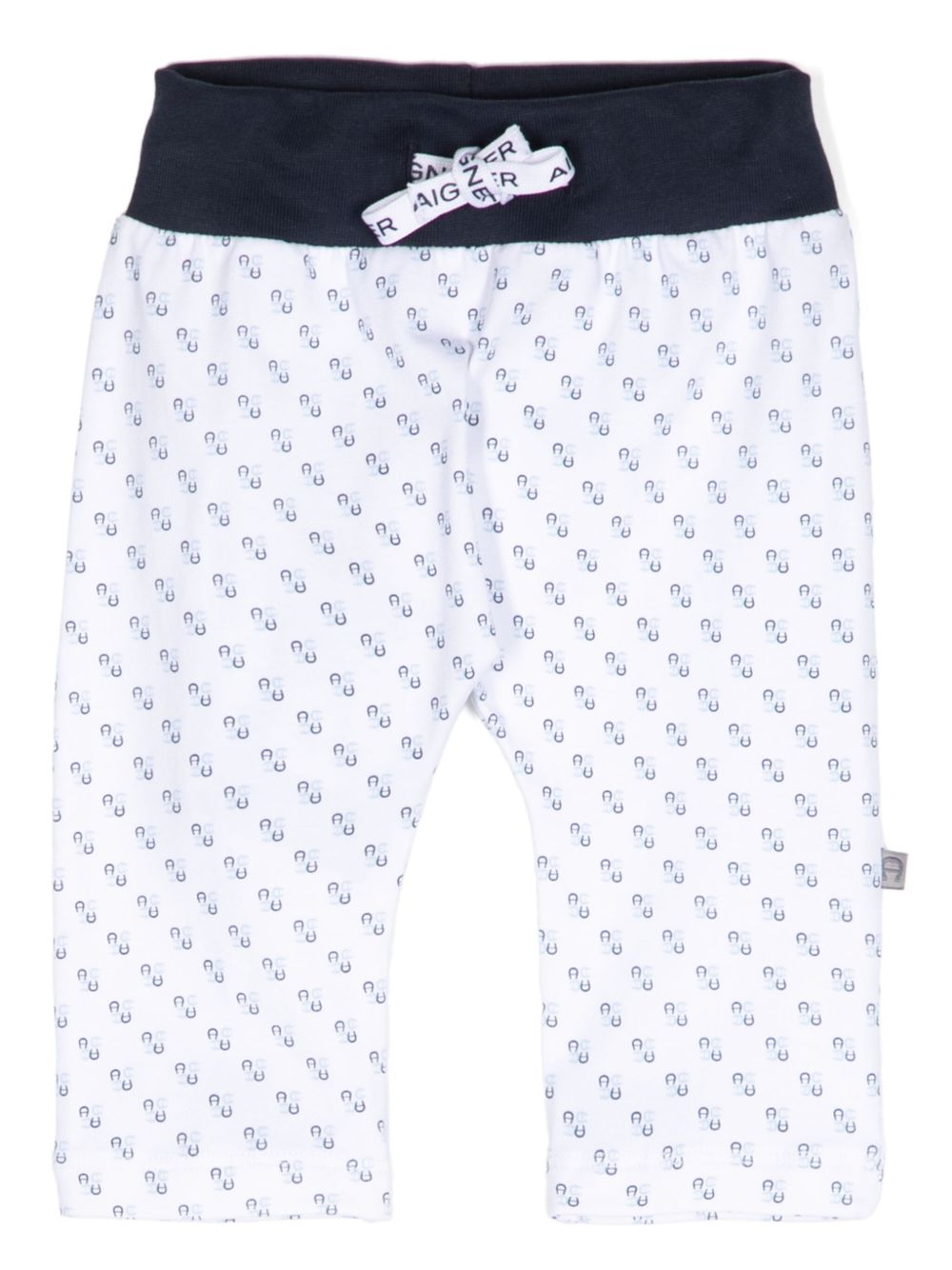 Aigner Kids 弹性比马棉长裤 - 白色