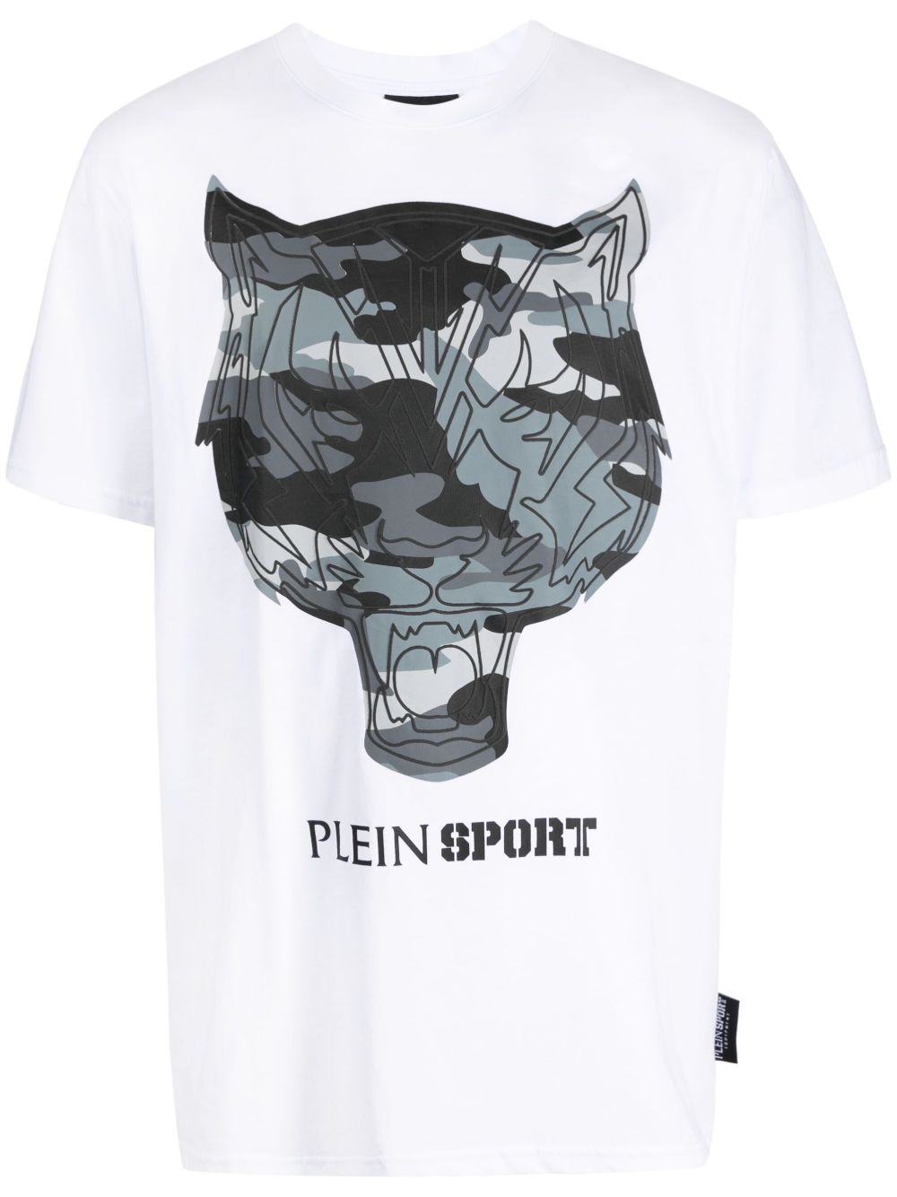 Plein Sport logo印花短袖T恤 - 白色