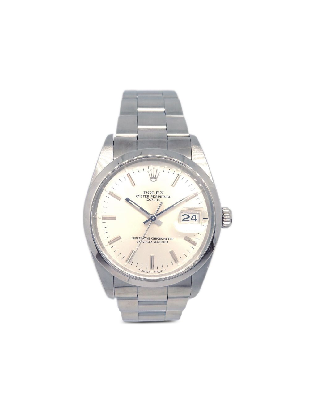 Rolex Oyster Perpetual Date 34毫米腕表（1987年典藏款） - 白色
