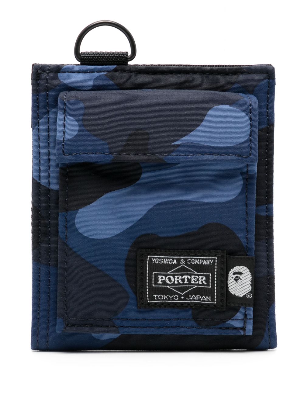 A BATHING APE® x Porter 迷彩印花钱包 - 黑色