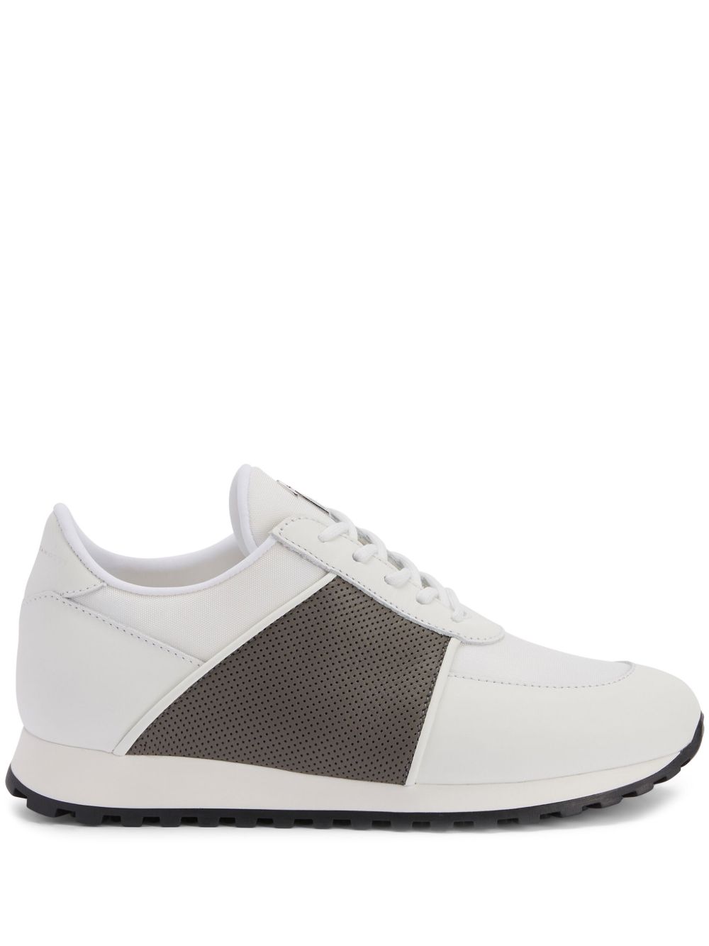 Giuseppe Zanotti Jimi Running 拼接皮质运动鞋 - 白色