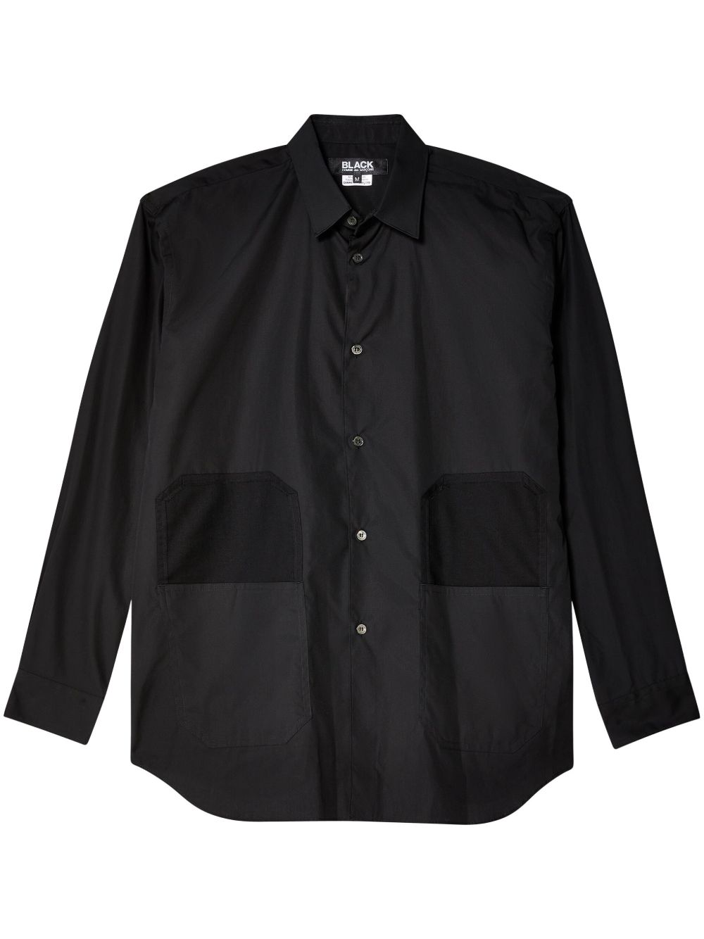 Black Comme Des Garçons 扣角领衬衫 - 黑色