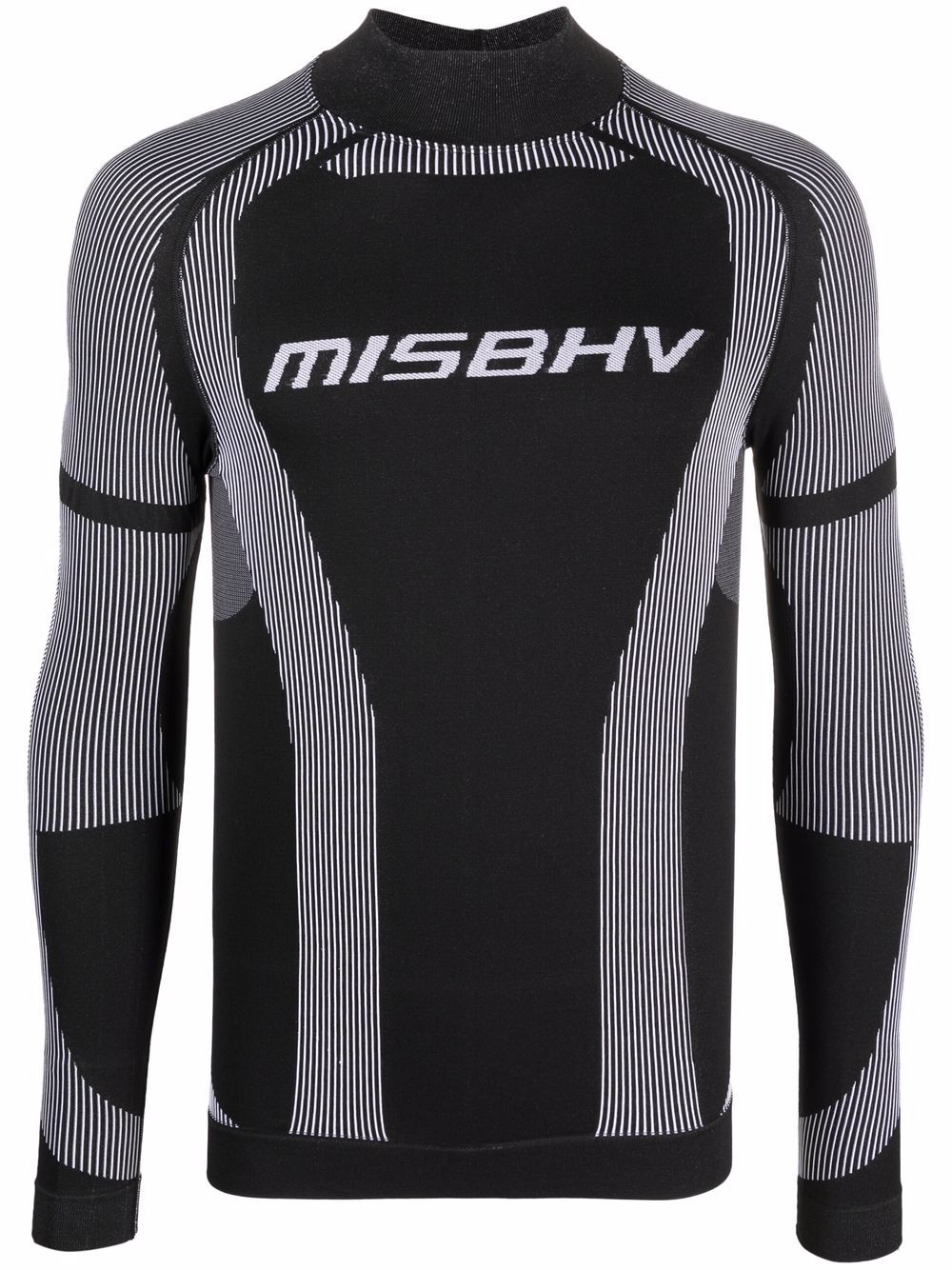 MISBHV logo印花长袖上衣 - 黑色
