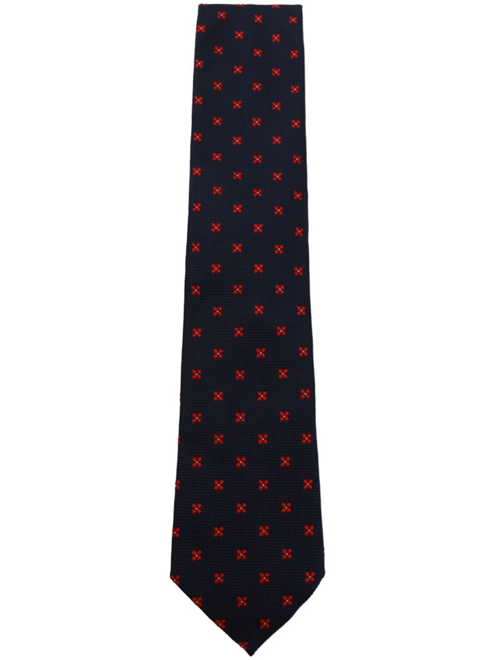 Zegna 图案提花领带 - 蓝色