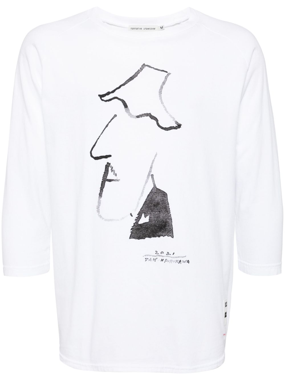 Undercover x nonnative 图案印花T恤 - 白色