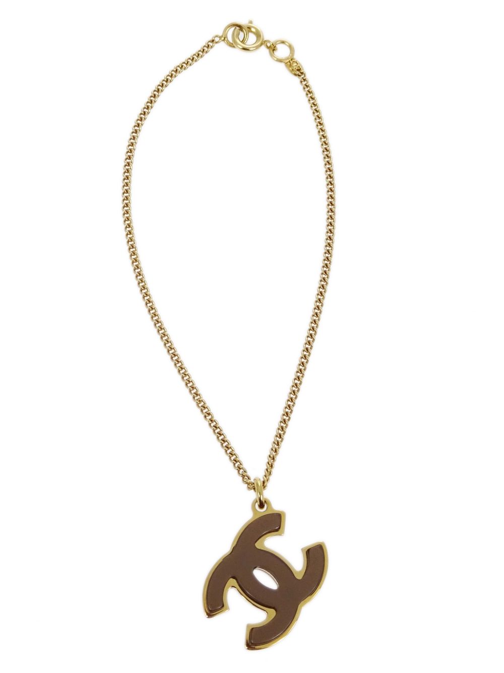 CHANEL Pre-Owned 2005 CC-pendant bracelet - 金色