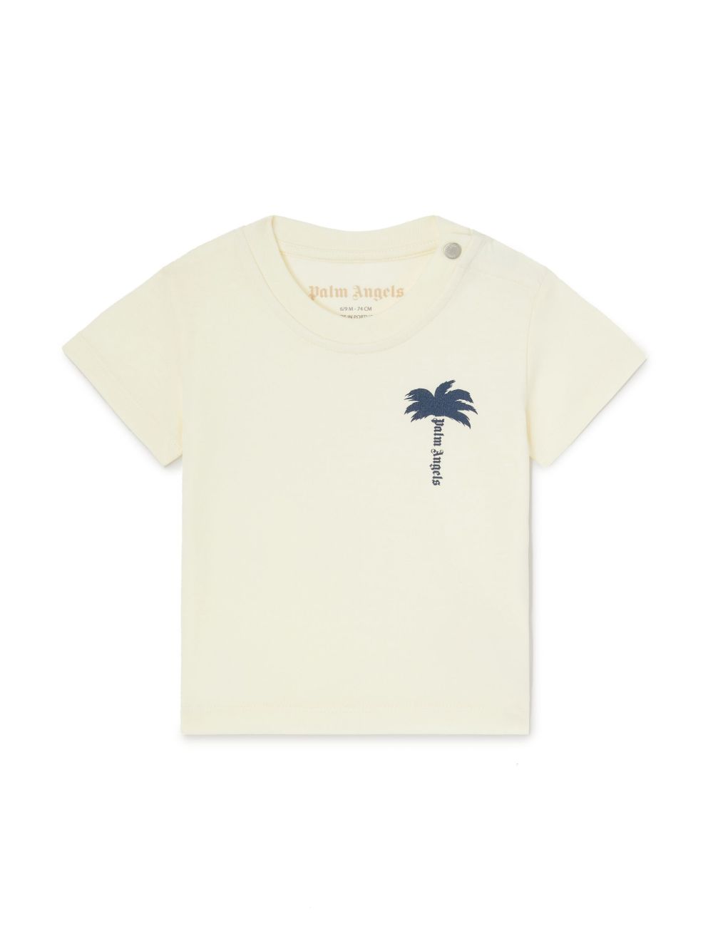 Palm Angels Kids 棕树logo印花T恤 - 中性色
