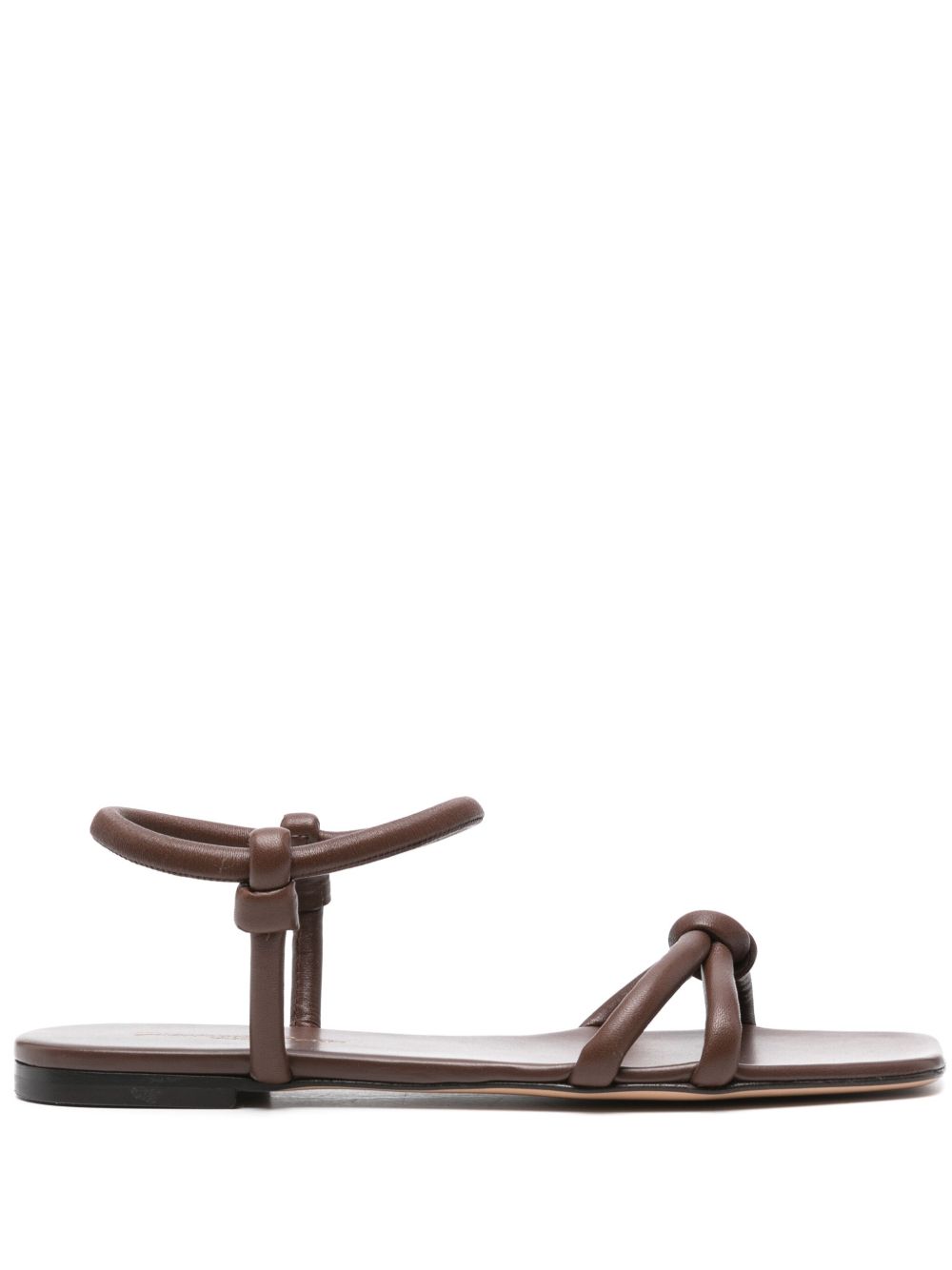 Gianvito Rossi Juno 皮质凉鞋 - 褐色