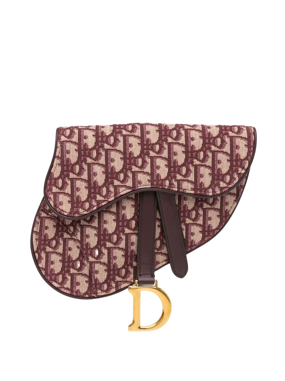 Christian Dior Pre-Owned Oblique Saddle 腰包（2019年典藏款） - 红色