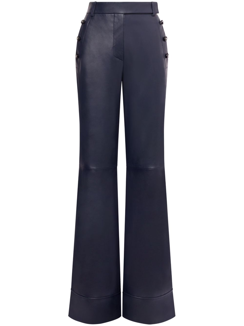 Alberta Ferretti 铆钉口袋长裤 - 蓝色