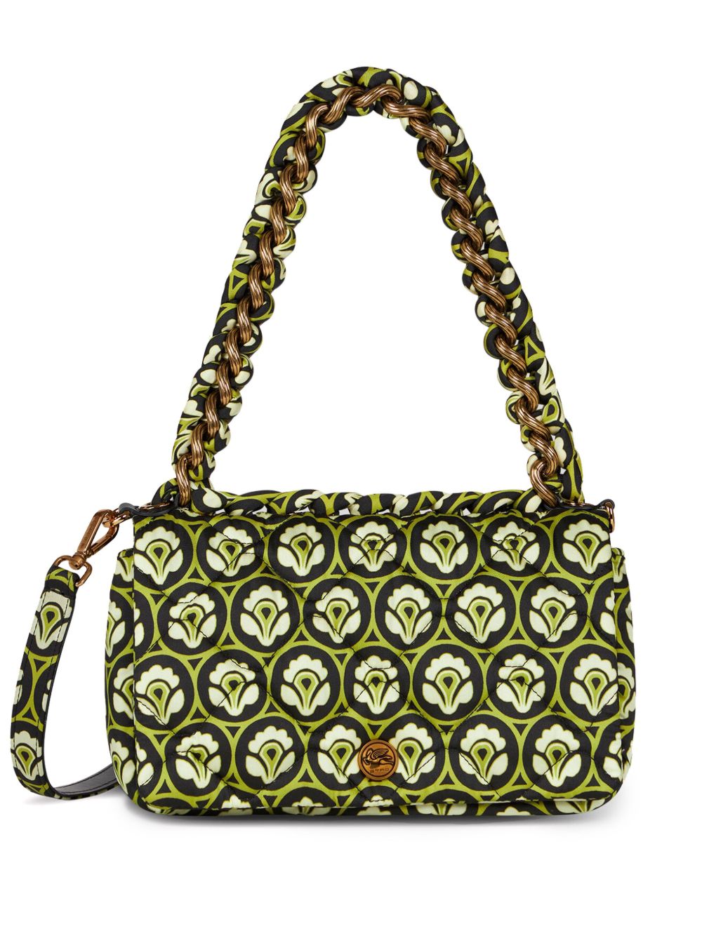 ETRO Bond 绗缝中号单肩包 - 黑色