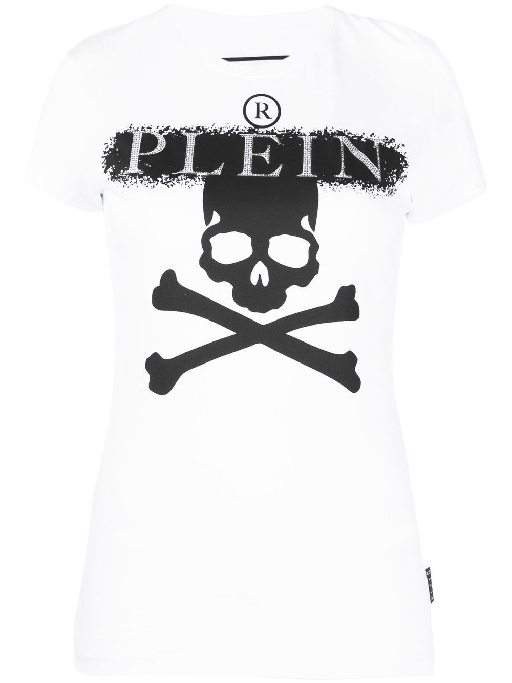 Philipp Plein 骷髅头印花短袖T恤 - 白色