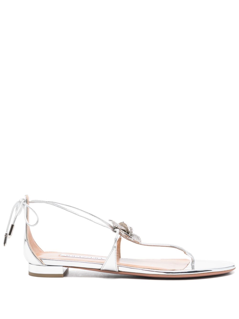 Aquazzura Crystal Orchid 凉鞋 - 银色