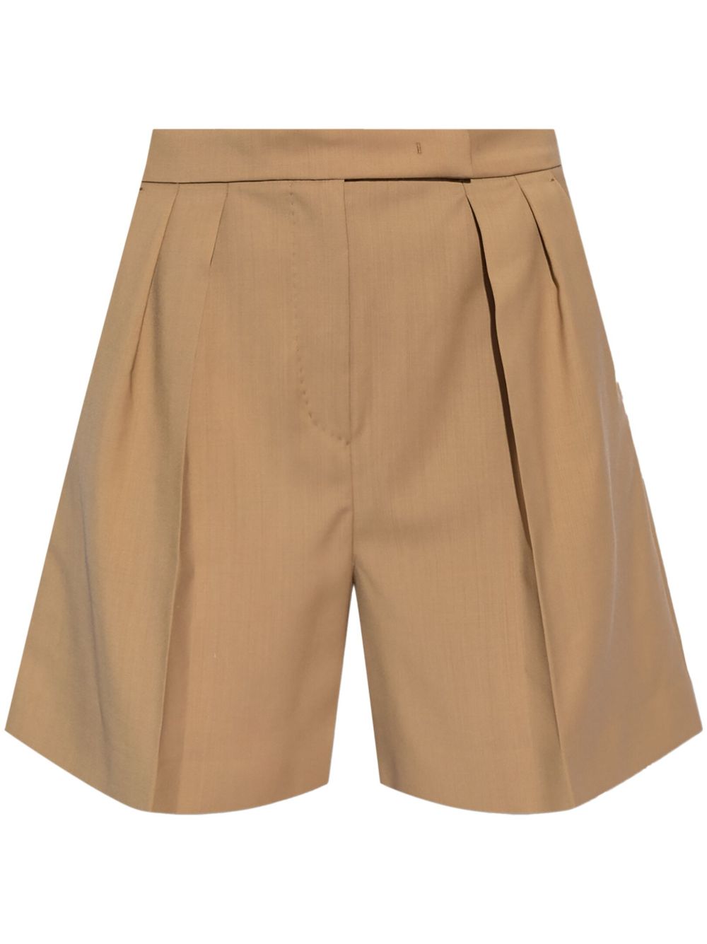 Max Mara Jessica 羊毛短裤 - 褐色