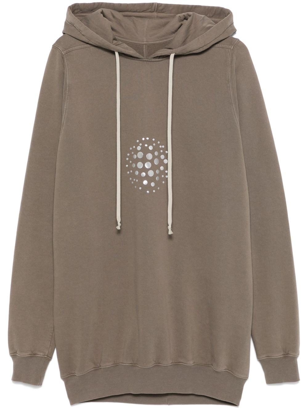 Rick Owens 凸起细节连帽衫 - 灰色