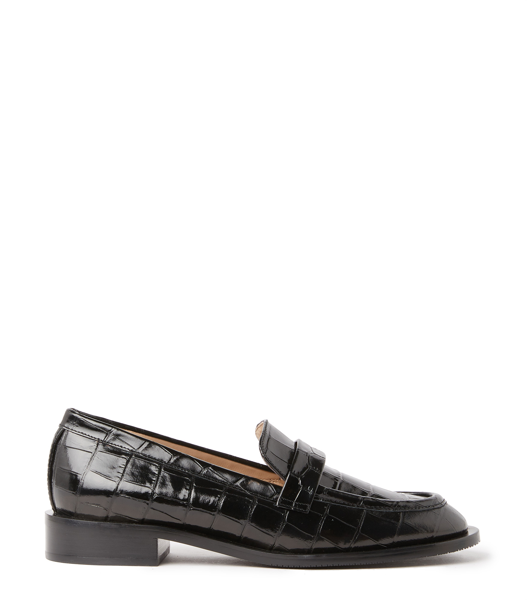 Stuart Weitzman Palmer Sleek Loafer - Woman Flats And Loafers Black 37