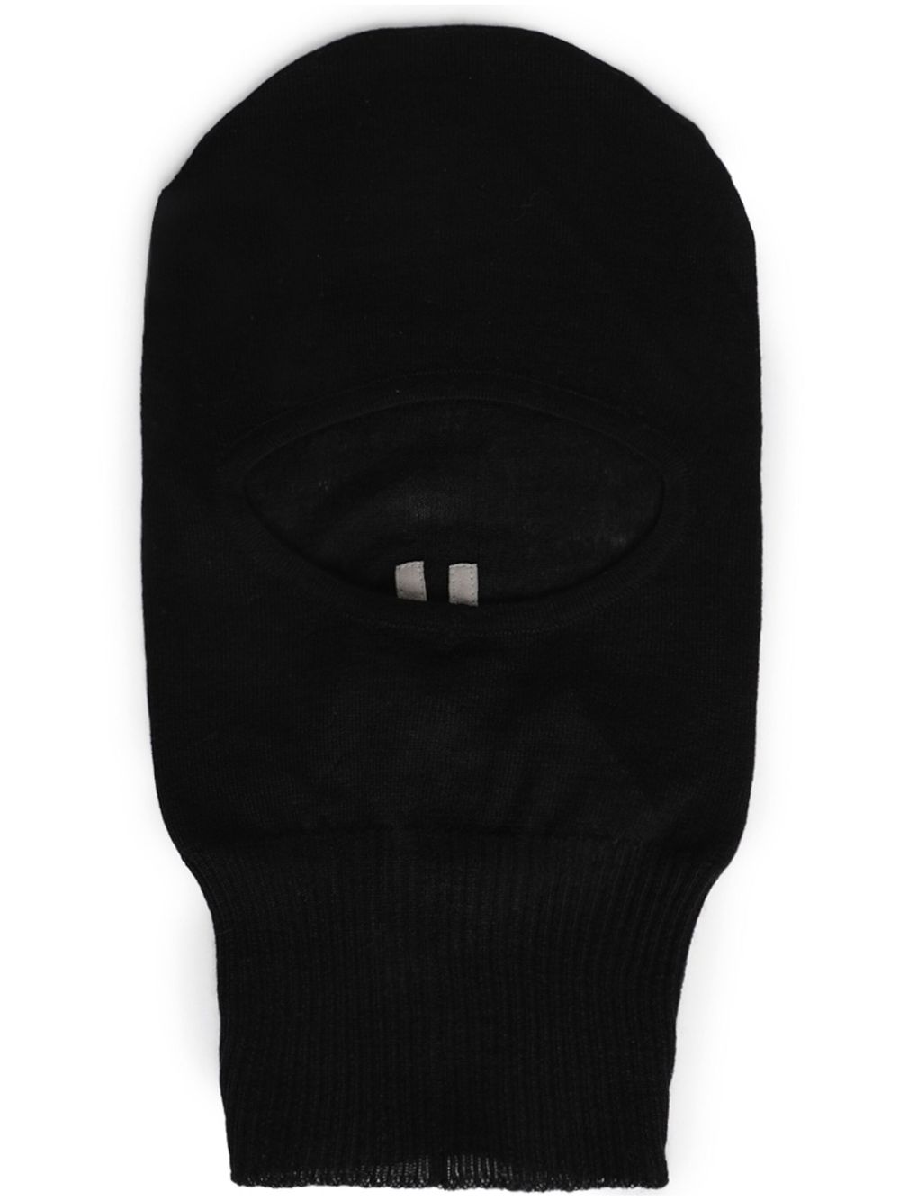Rick Owens 罗纹针织羊毛口罩 - 黑色