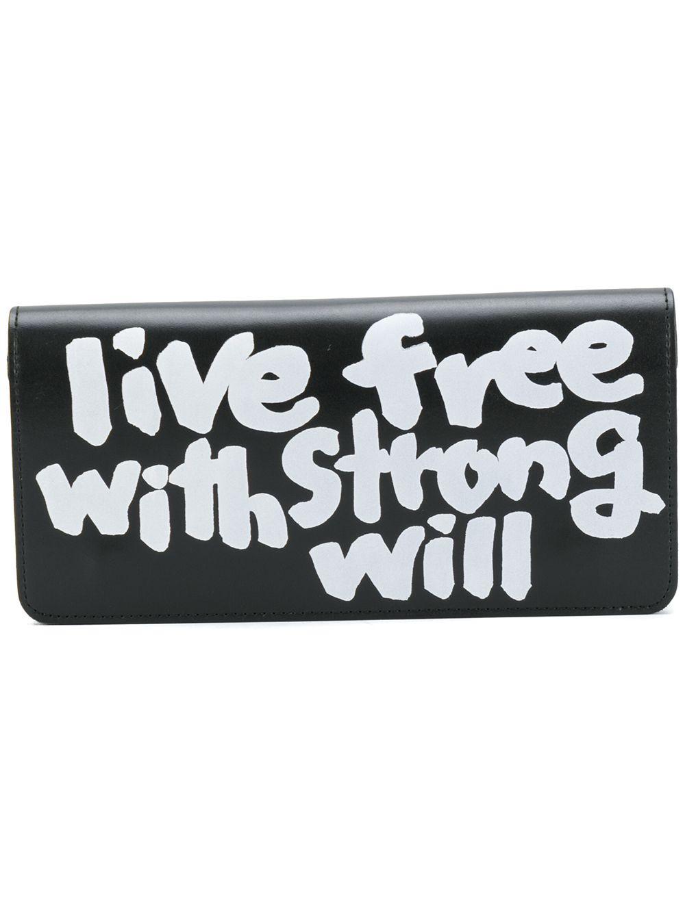 Comme Des Garçons Wallet Live Free With Strong Will 钱包 - 黑色