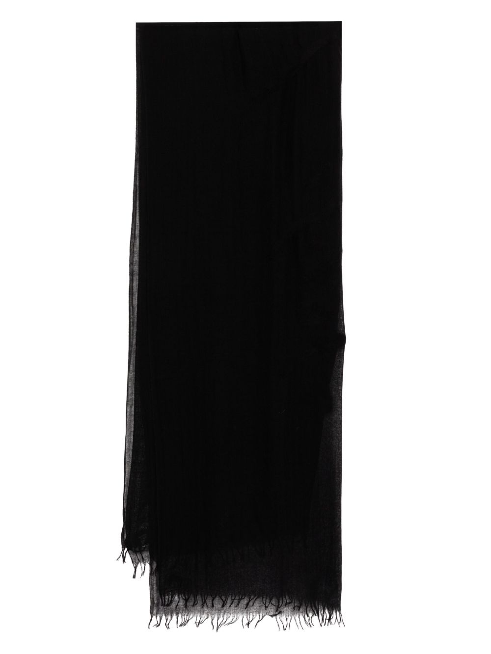 Yohji Yamamoto 羊毛围巾 - 黑色