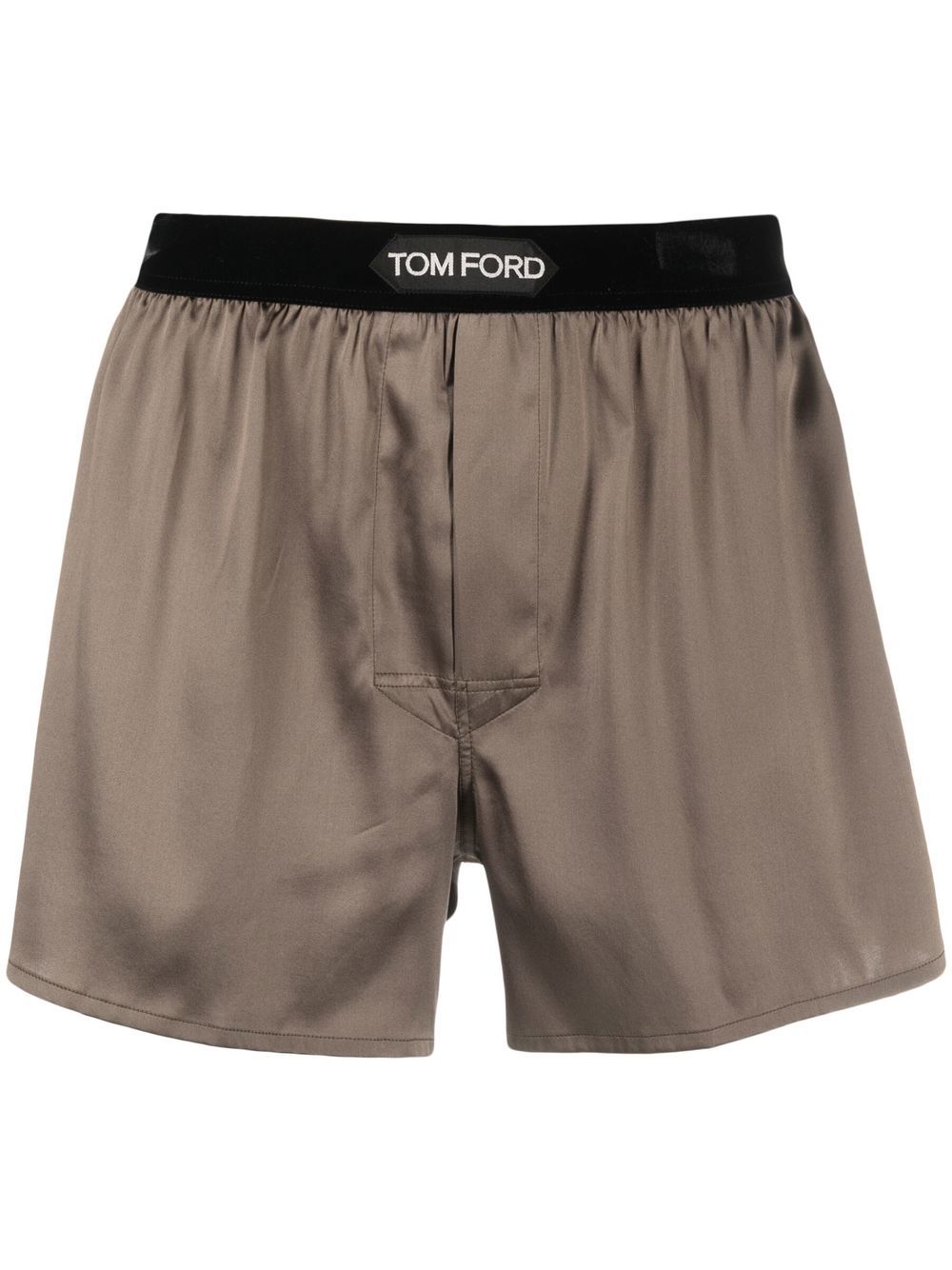 TOM FORD logo腰边四角裤 - 绿色