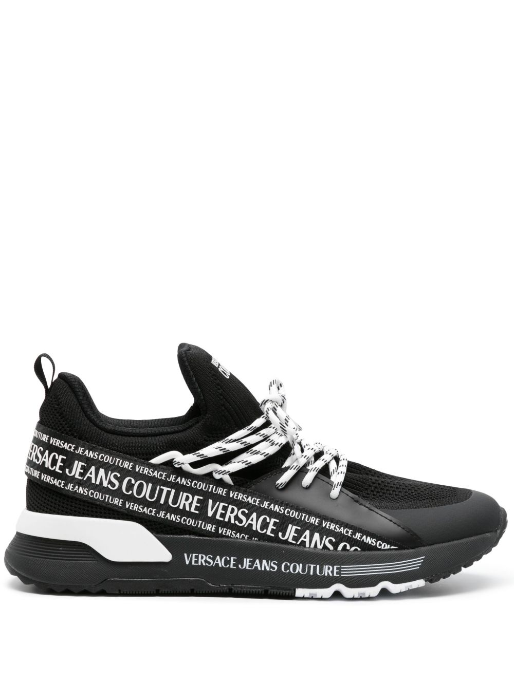 Versace Jeans Couture Dynamic 拼接运动鞋 - 黑色
