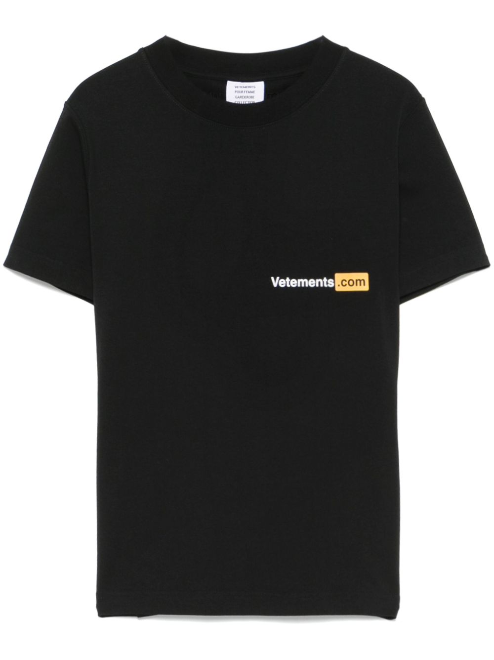 VETEMENTS Xxx Logo T恤 - 黑色