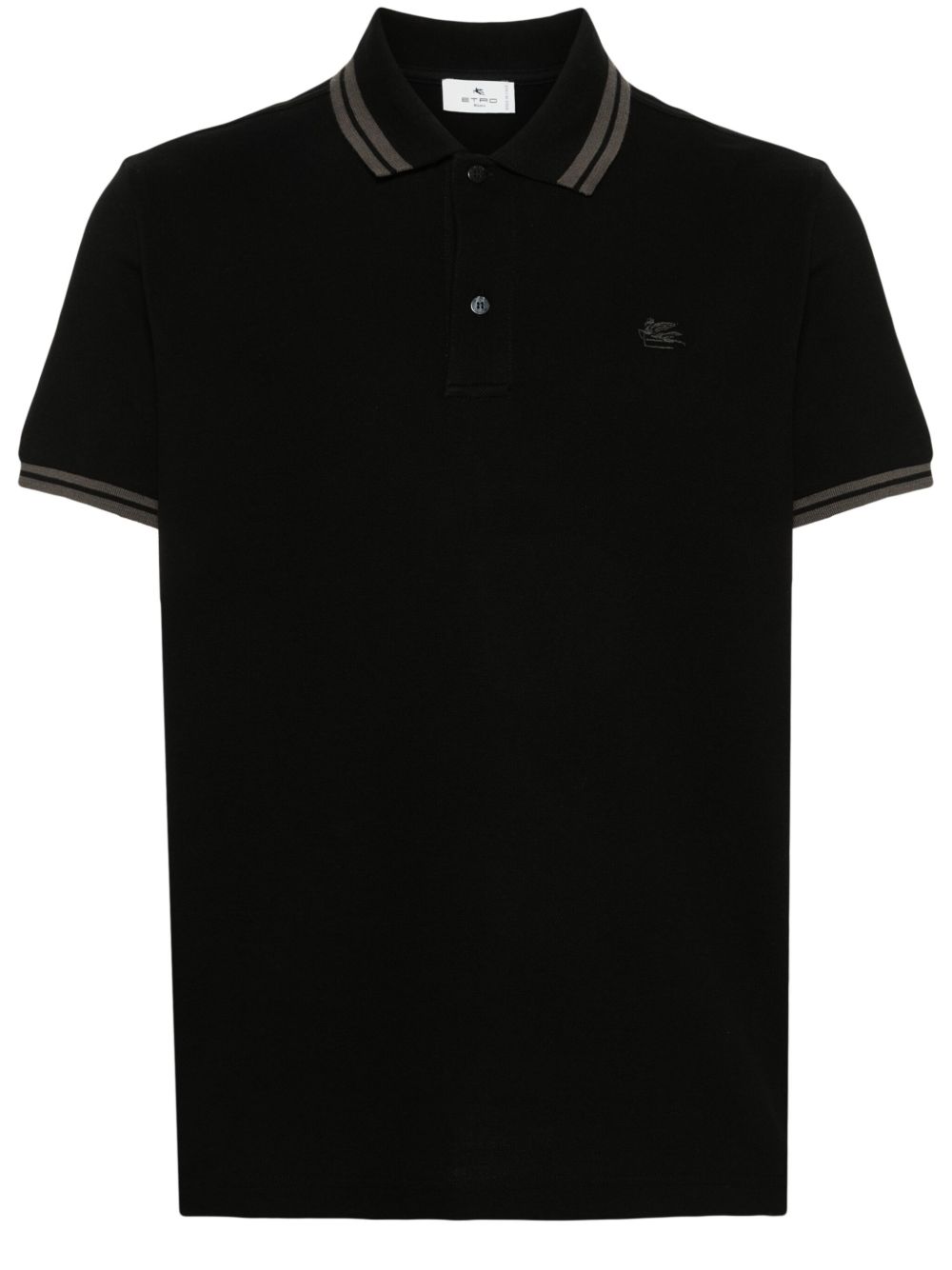 ETRO Pegaso 棉polo衫 - 黑色