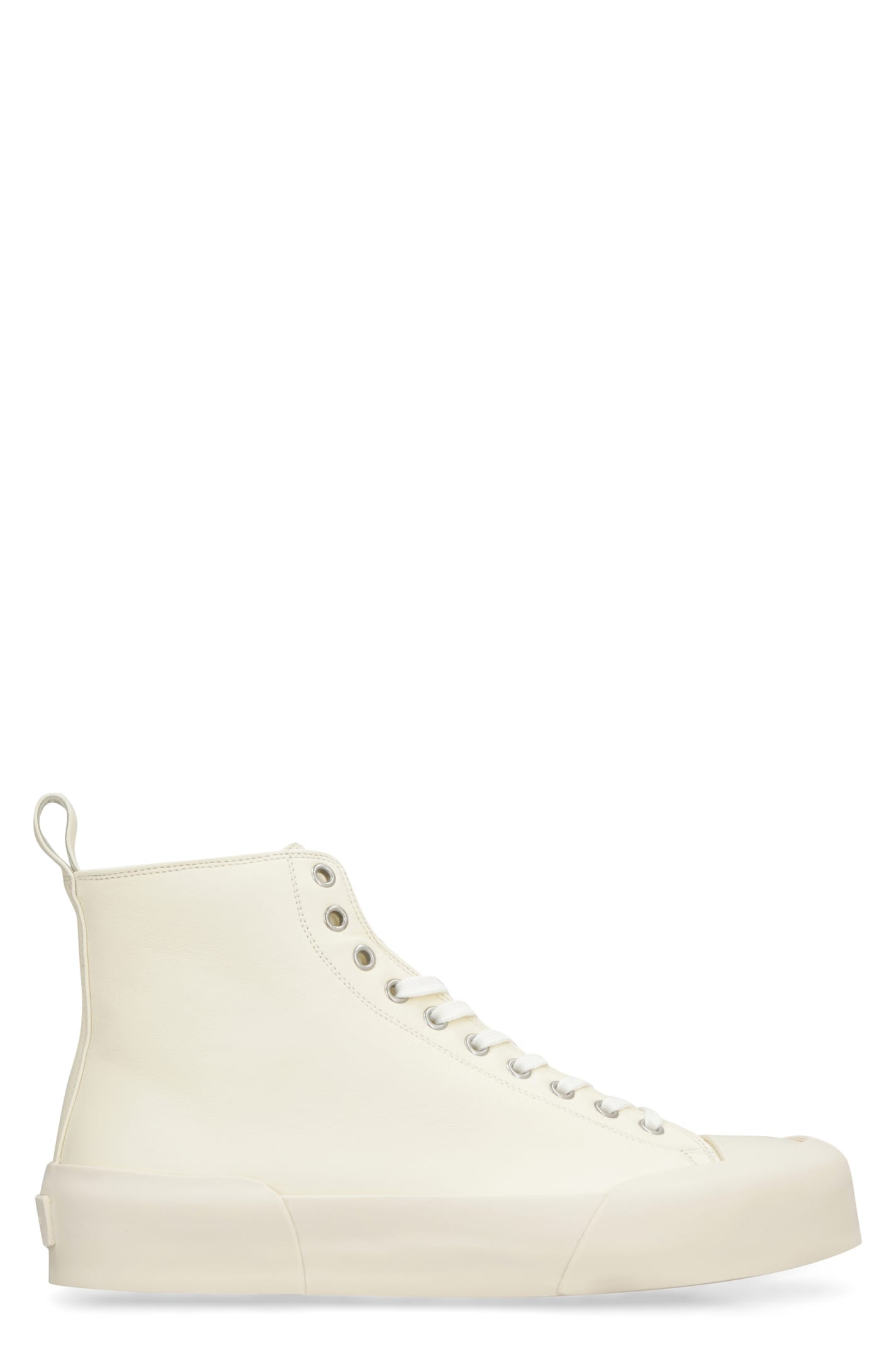 Jil Sander Leather High-top Sneakers