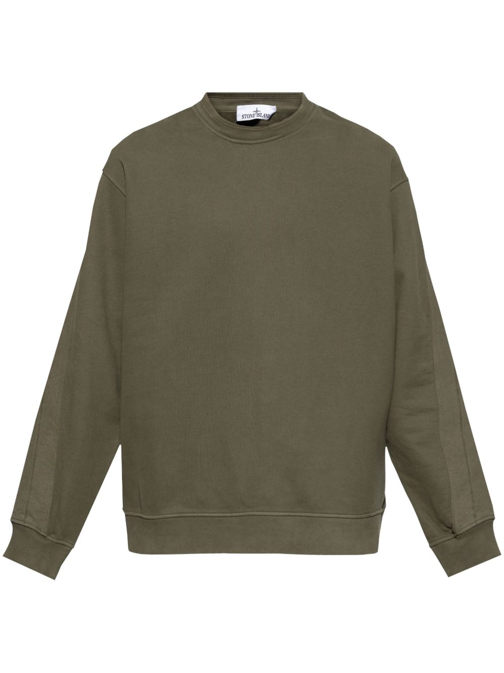 Stone Island logo刺绣卫衣 - 绿色