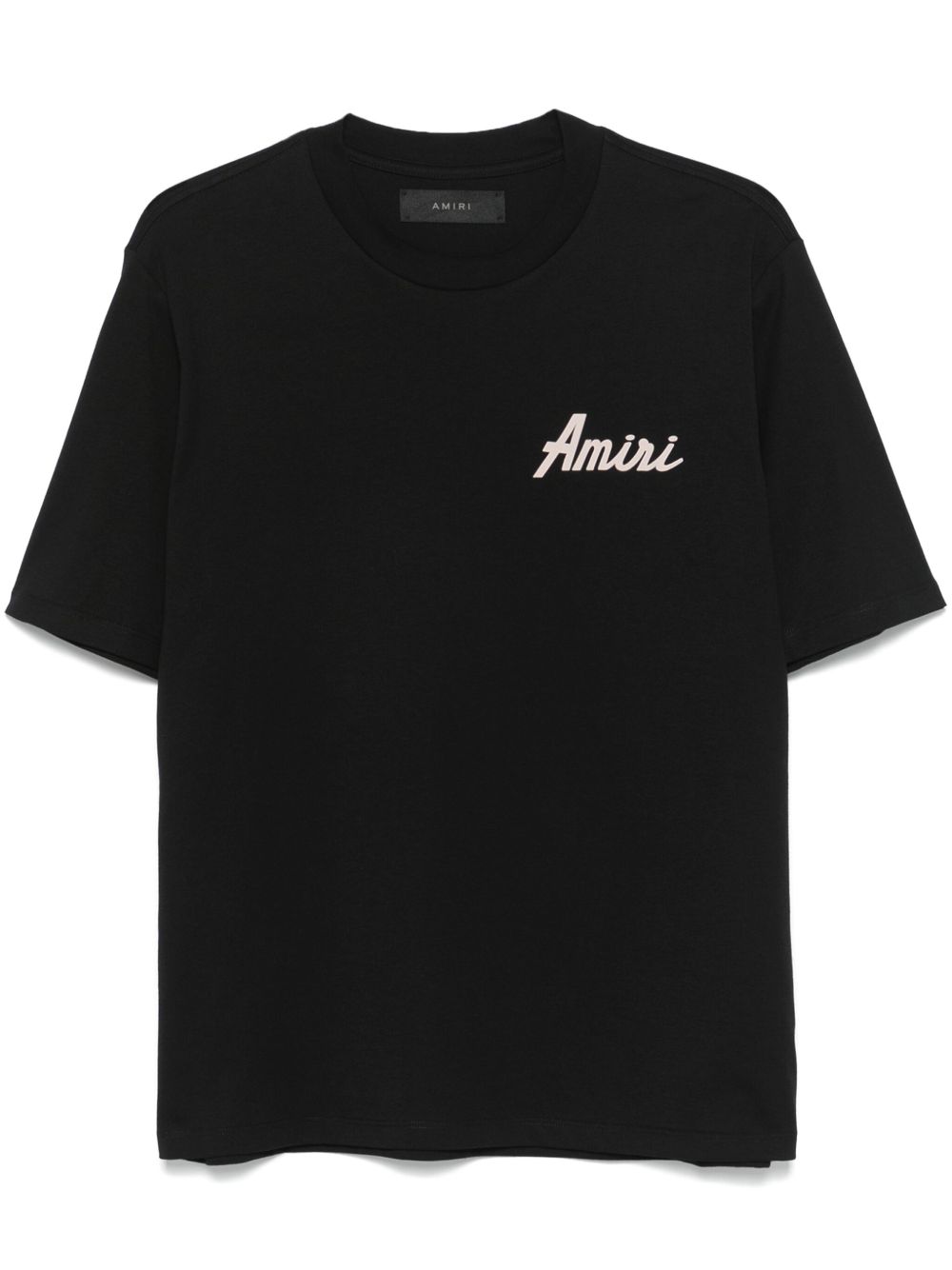 AMIRI logo植绒T恤 - 黑色