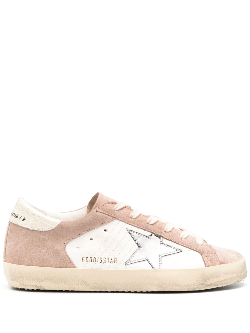 Golden Goose Super-Star 仿旧效果运动鞋 - 中性色