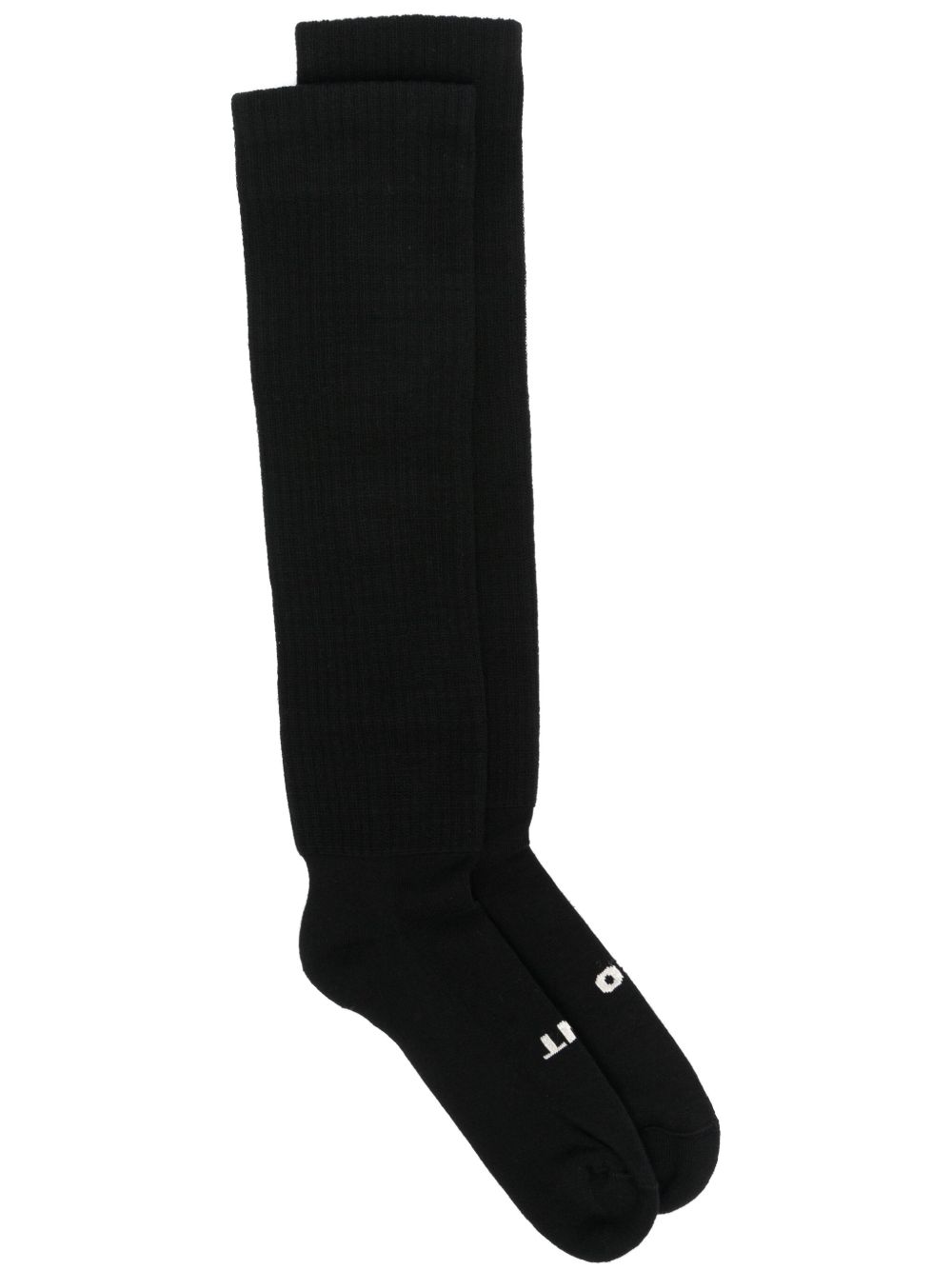 Rick Owens DRKSHDW 及膝针织袜 - 黑色