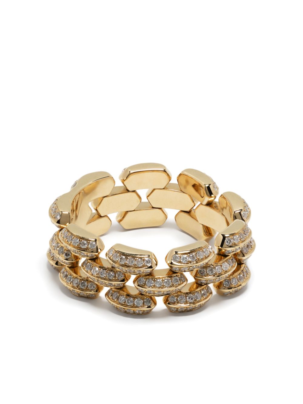 Lizzie Mandler Fine Jewelry Cleo 18K黄金钻石戒指 - 金色