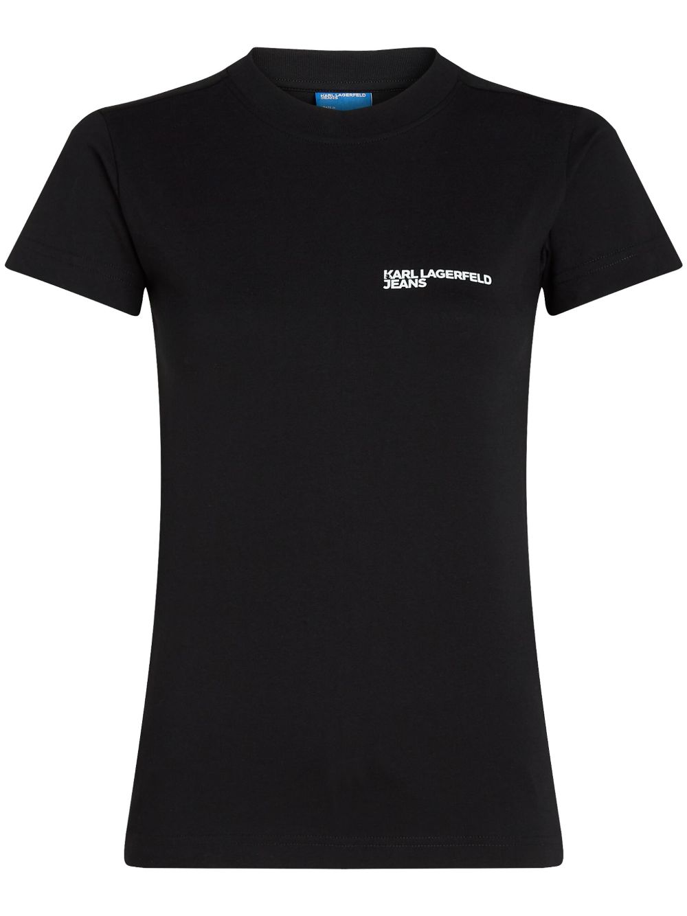 Karl Lagerfeld Jeans logo印花棉T恤 - 黑色