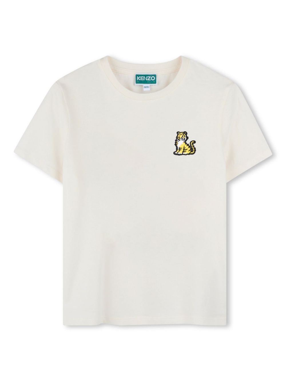Kenzo Kids 图案刺绣T恤 - 白色