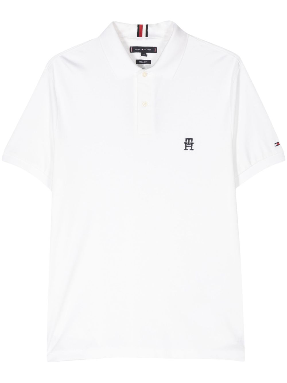 Tommy Hilfiger TH Monogram 棉polo衫 - 中性色