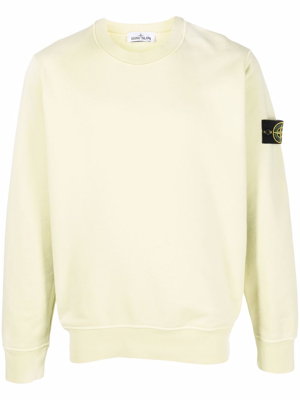 Stone Island Compass 贴花圆领卫衣 - 黄色
