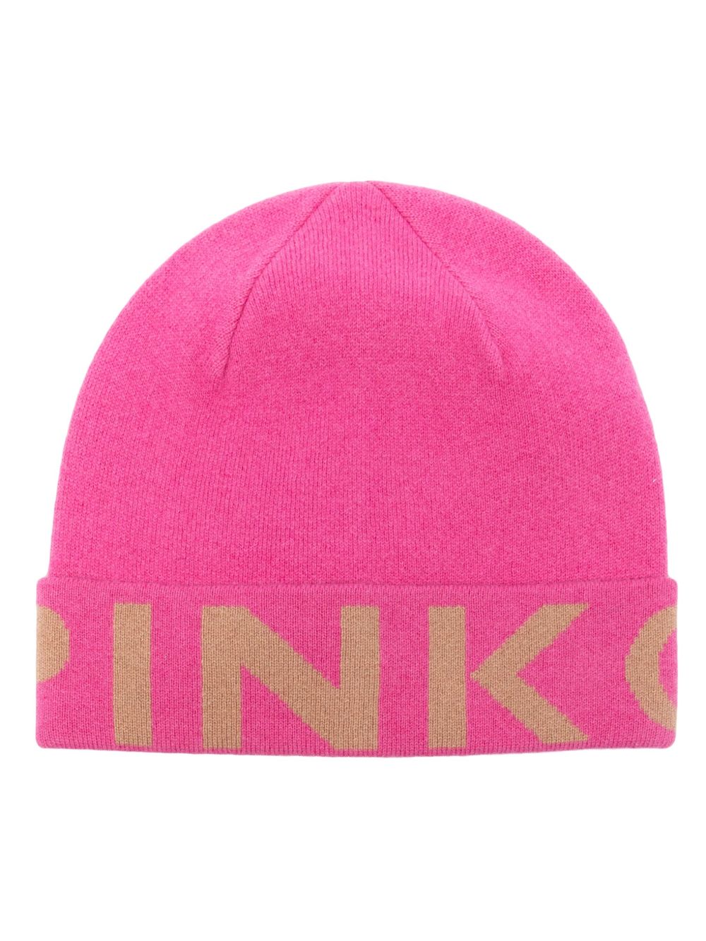 PINKO logo提花套头帽 - 粉色