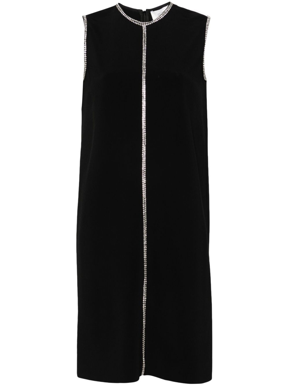 Sportmax 晶饰迷你连衣裙 - 黑色