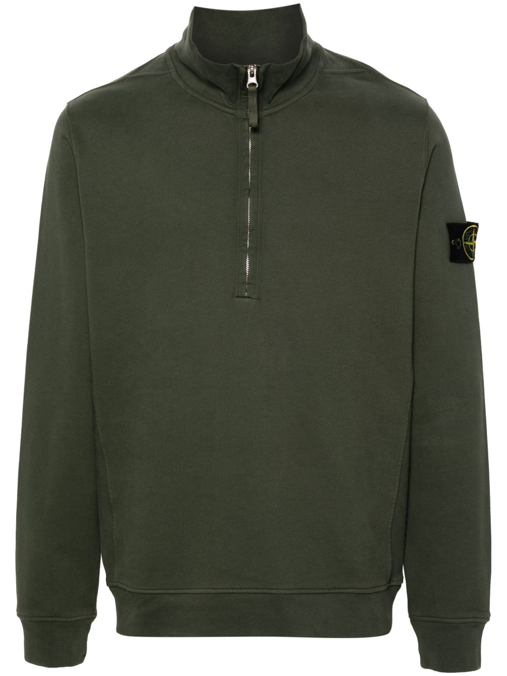 Stone Island 罗盘徽章卫衣 - 绿色